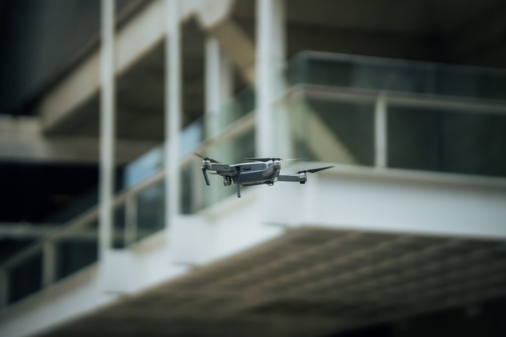 usage de drone dans la construction de maison